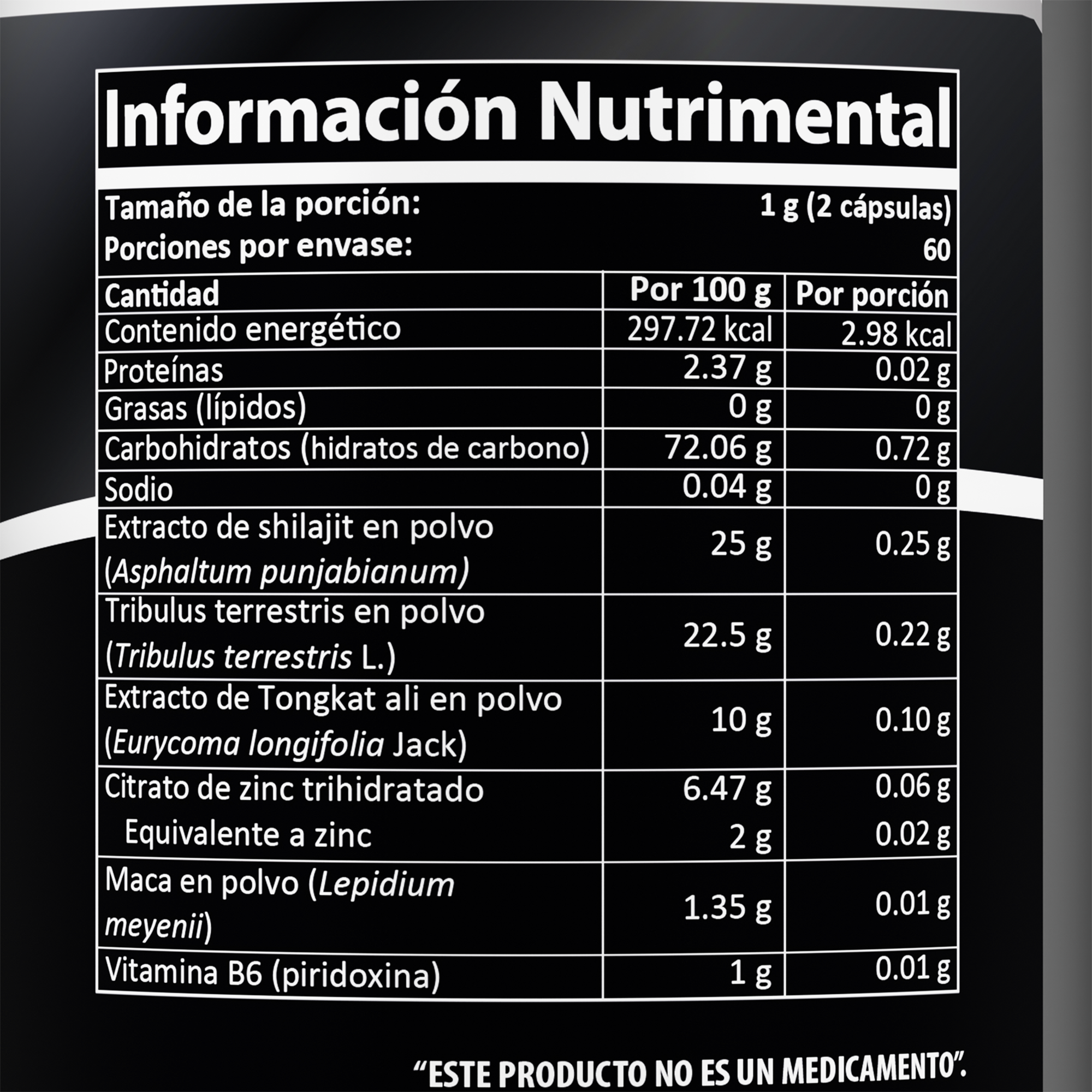 Proyectile+ | Suplemento para Hombre | Maca, Shilajit y Tribulus terrestris