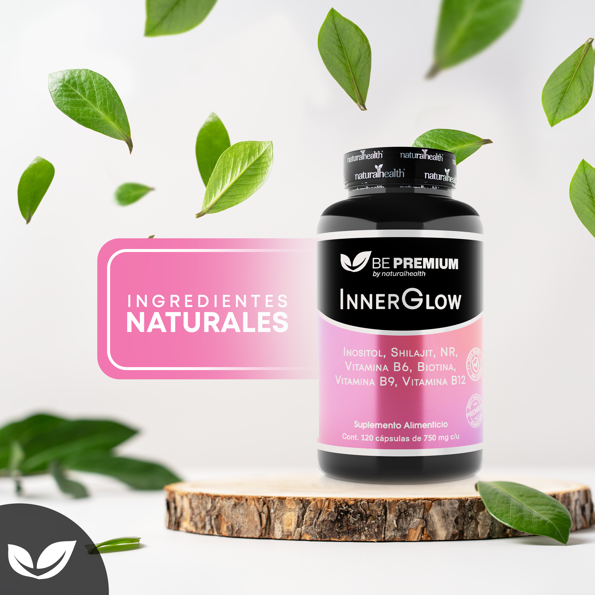 Suplemento para Mujer | Inositol, Shilajit, NR, Acido Fólico y Vitaminas | Origen Natural, 120 Cápsulas