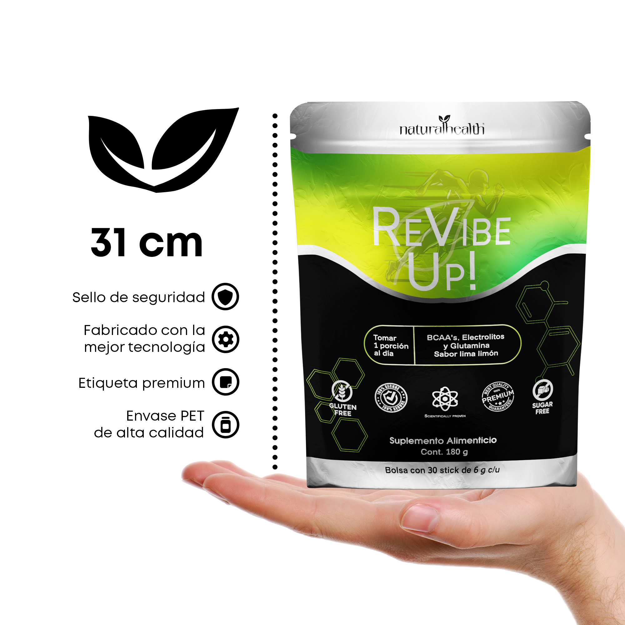 Revibe Up! | Electrolitos + BCAA's & Glutamina 2:1:1