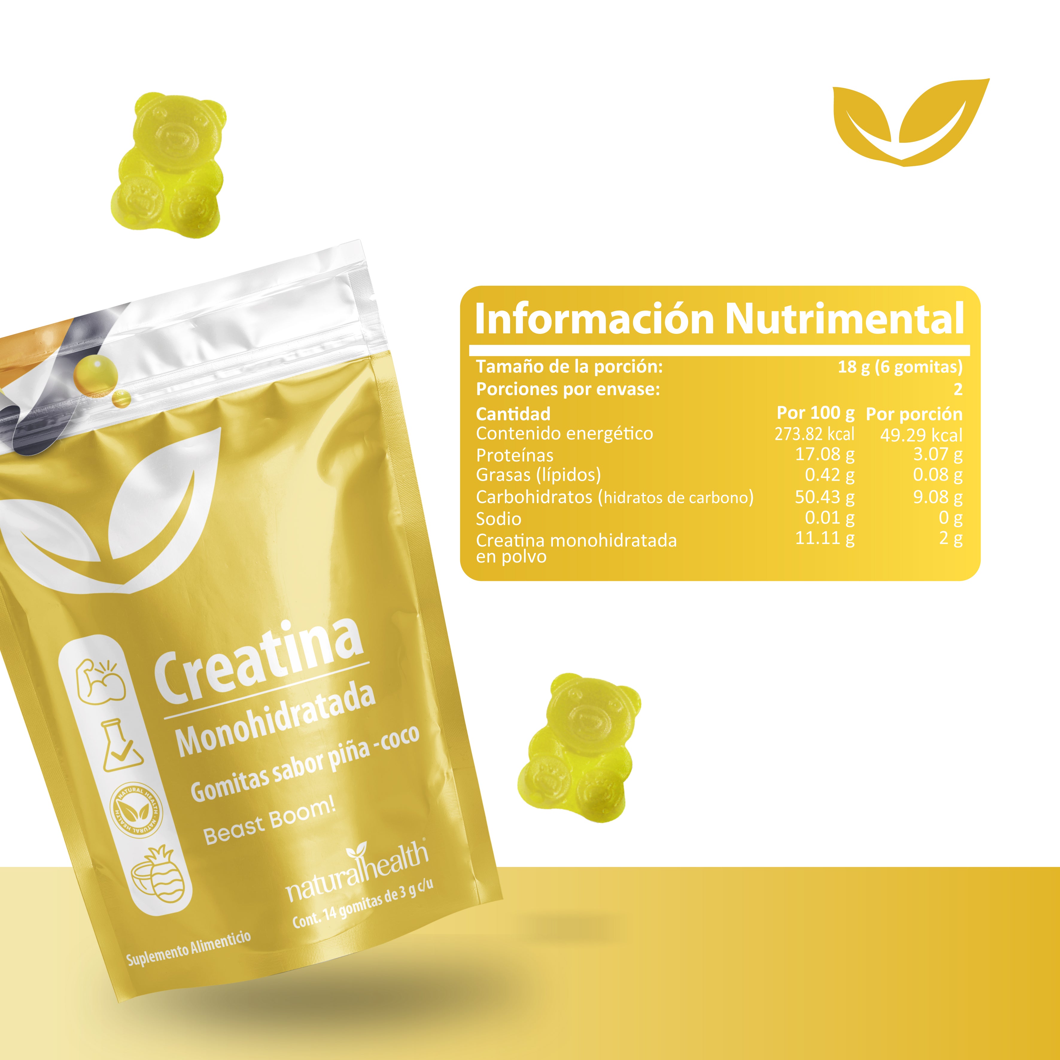 Beast Boom | Gomitas de Creatina