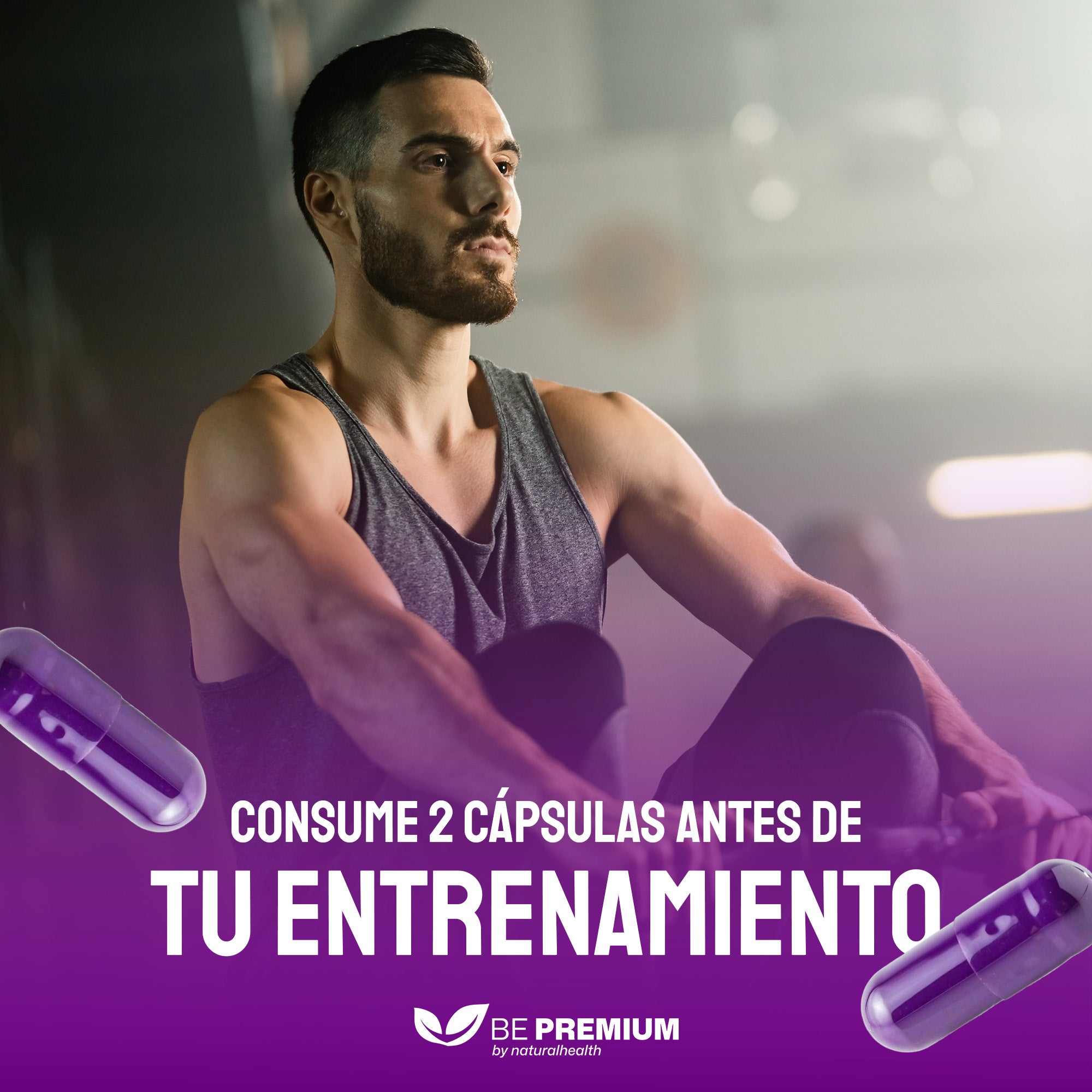 Dinamize 400 | Pre-entreno natural con L-Carnitina, CLA, Té Verde, Cafeína y Picolinato de Cromo | 120 cápsulas