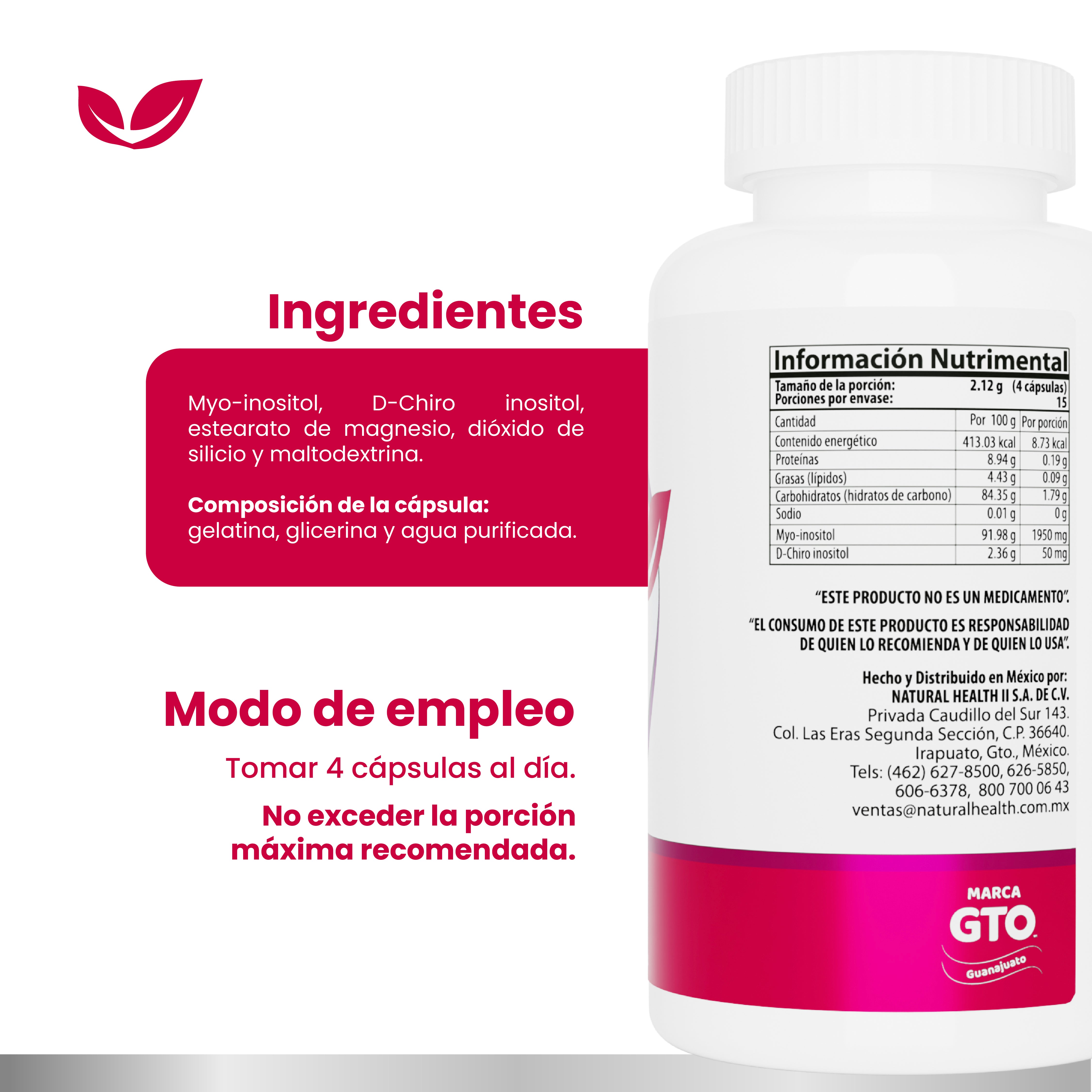 Línea Blanca | Myo & D-Chiro Inositol (Cápsulas)