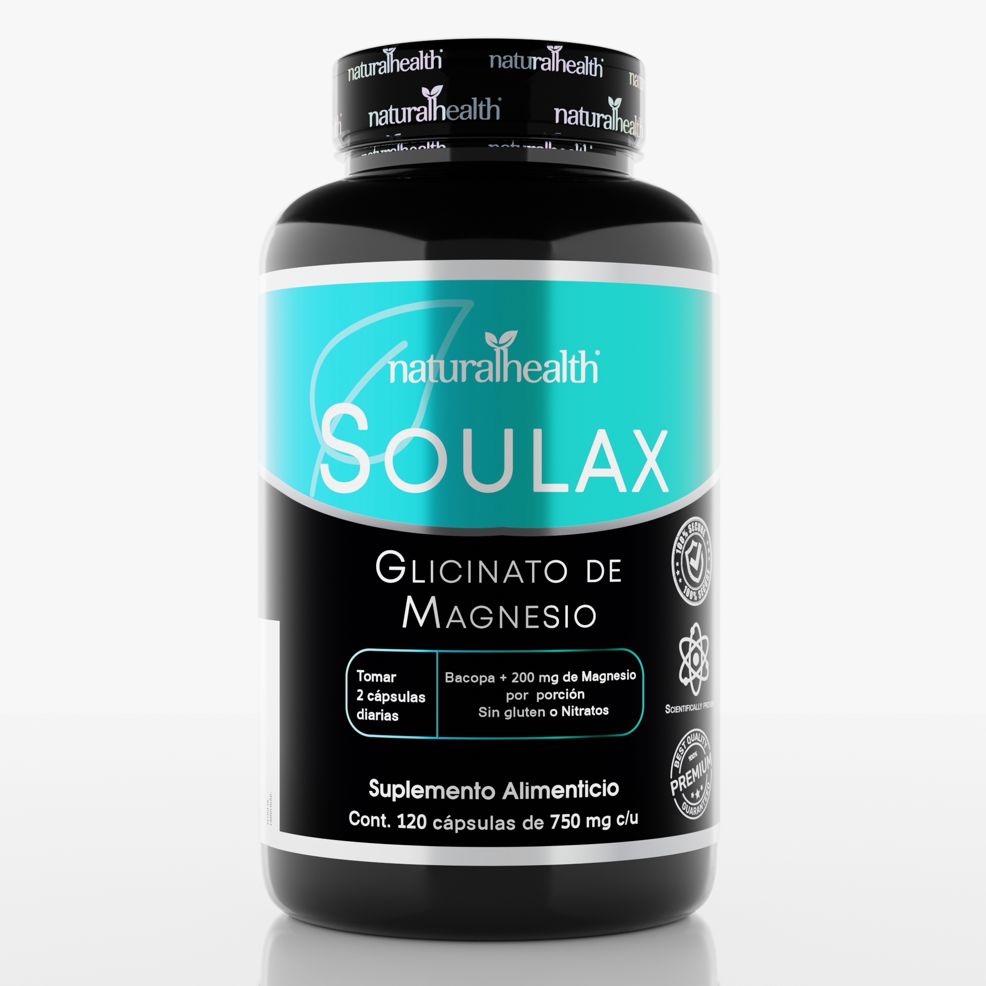Soulax | Glicinato de Magnesio + Bacopa