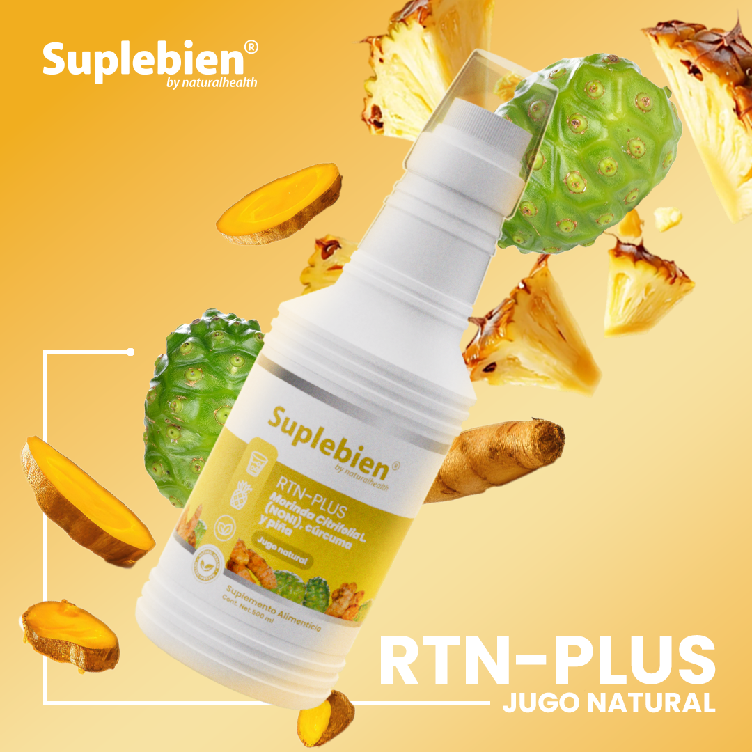 SUPLEBIEN. RTN-PLUS Morinda Citrifolia L. (NONI), cúrcuma y piña 500 ml