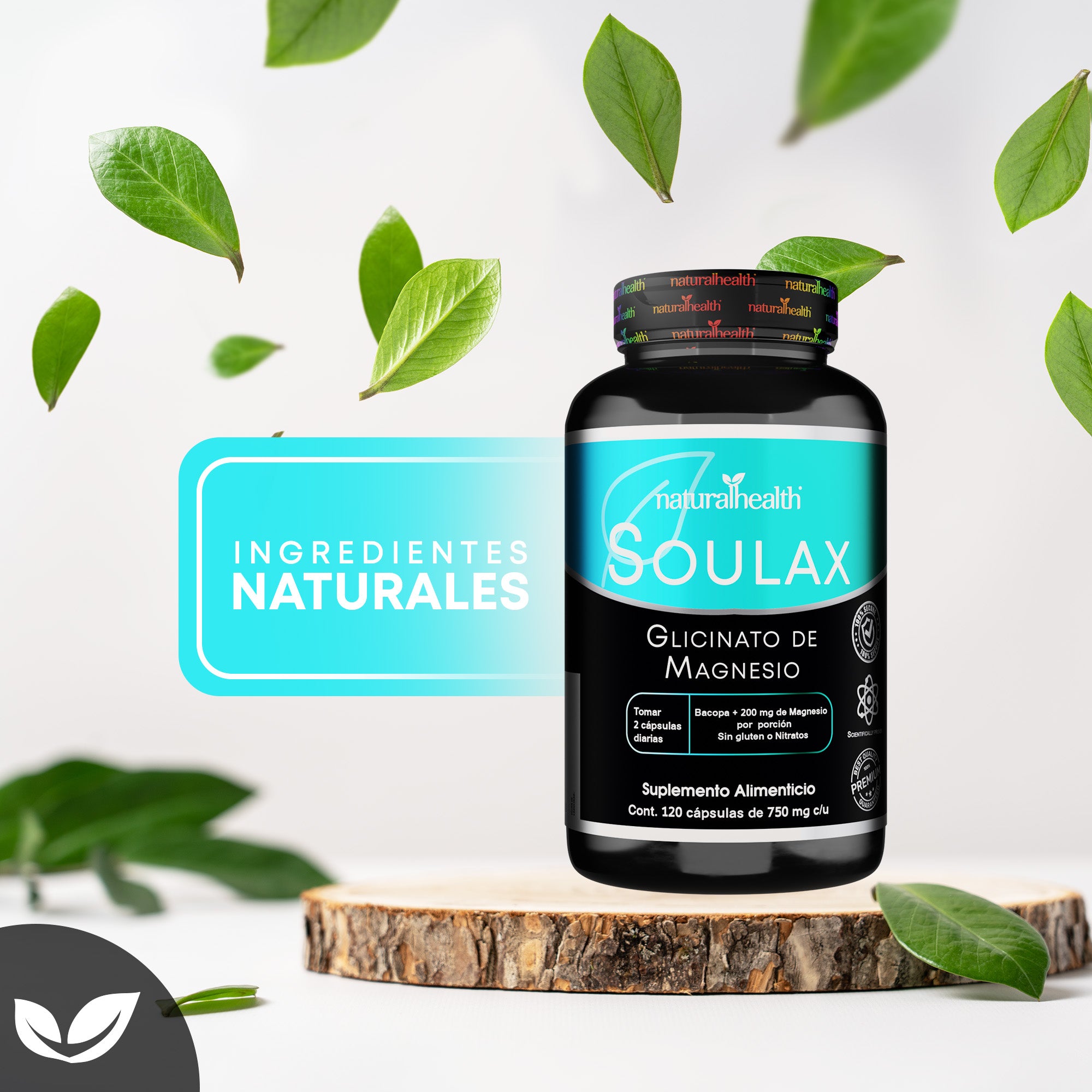 Soulax | Glicinato de Magnesio + Bacopa