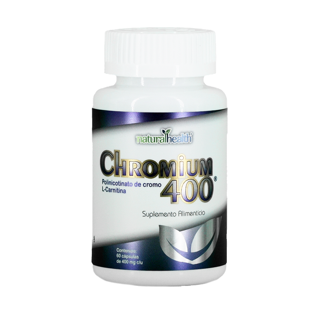 Chromium 400 | Polinicotinato de Cromo y L-Carnitina