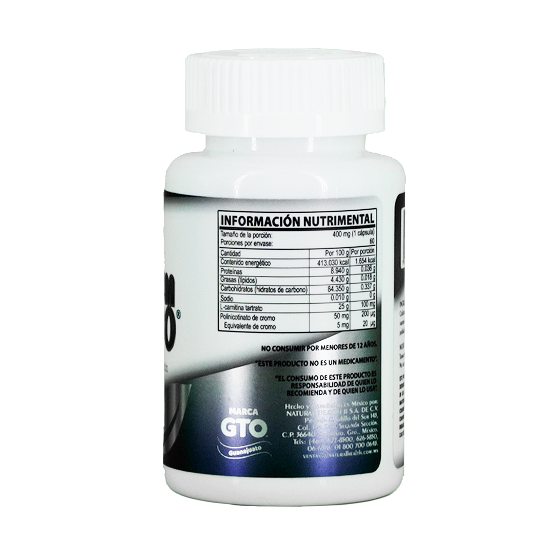 Chromium 400 | Polinicotinato de Cromo y L-Carnitina