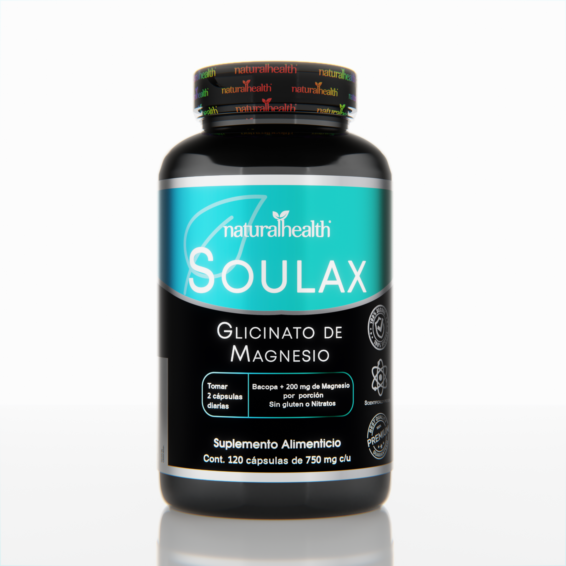 Soulax | Glicinato de Magnesio + Bacopa