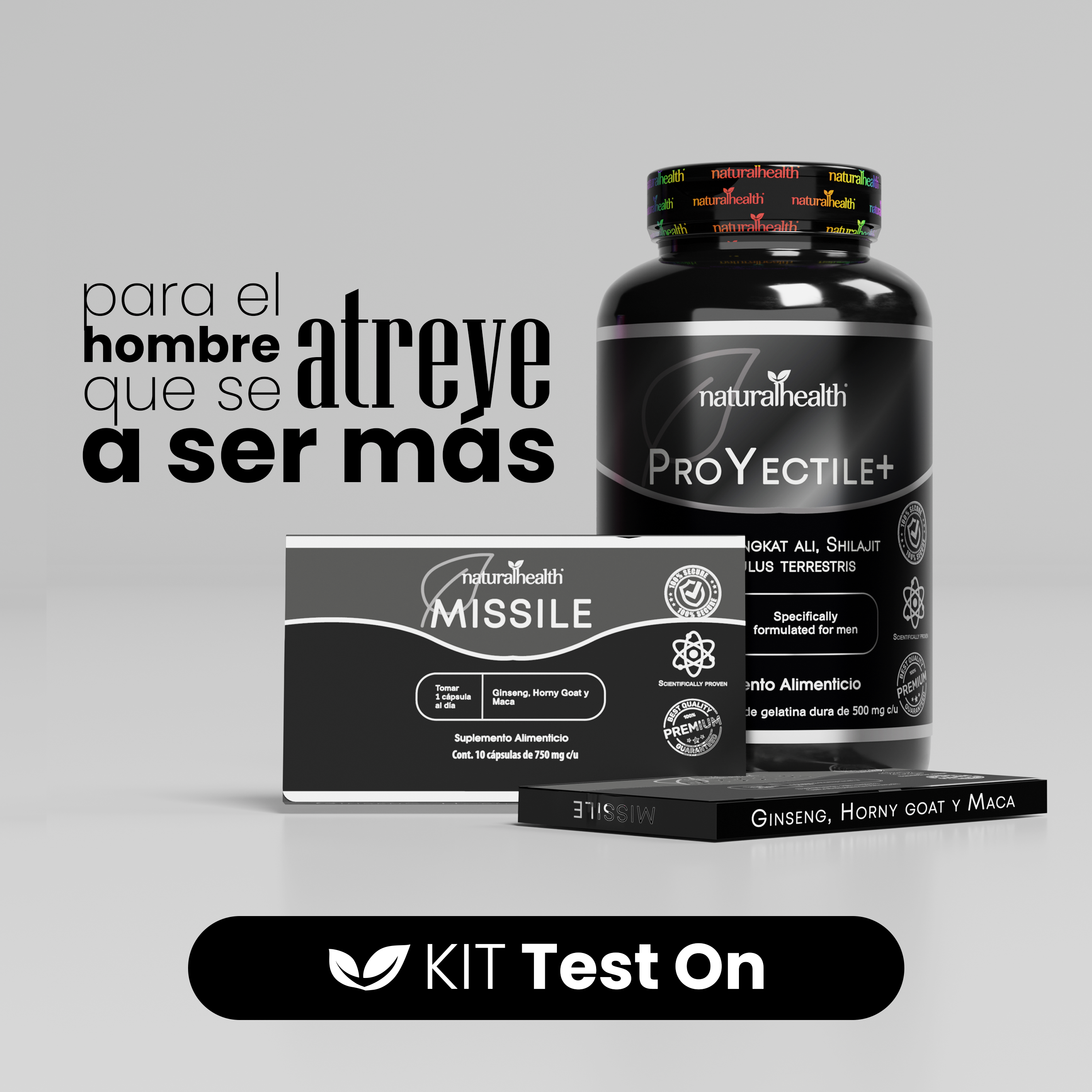 Test On | Kit Vigor para Hombre