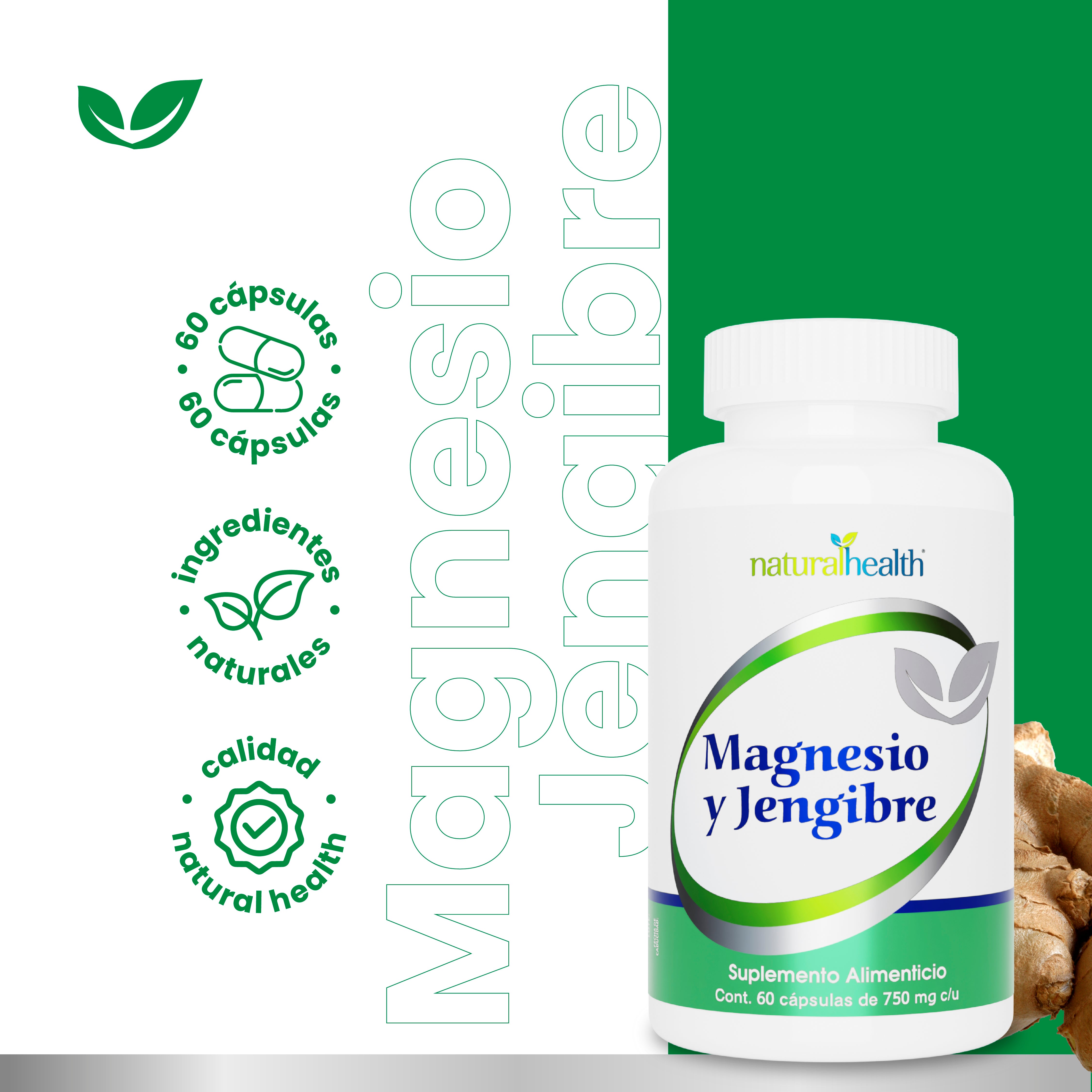 Línea Blanca | Magnesio y Jengibre